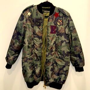 Ermanno Scervino Camouflage Bomber Coat ⭐️🔥
